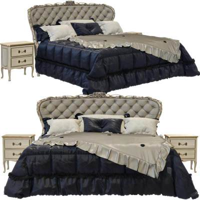 现代床 组合床 双人床